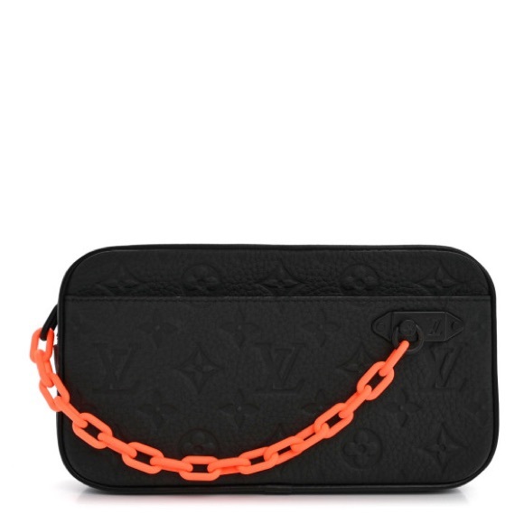 FINAL SALE!!
Louis Vuitton VOLGA clutch, Black and Orange Clutch with Bold Chain - Picture 1 of 9